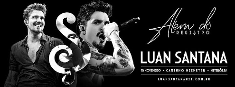 Luan Santana anuncia show em Niterói no dia 15 de novembro